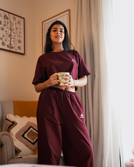 Cotton Muse Set (Burgundy)